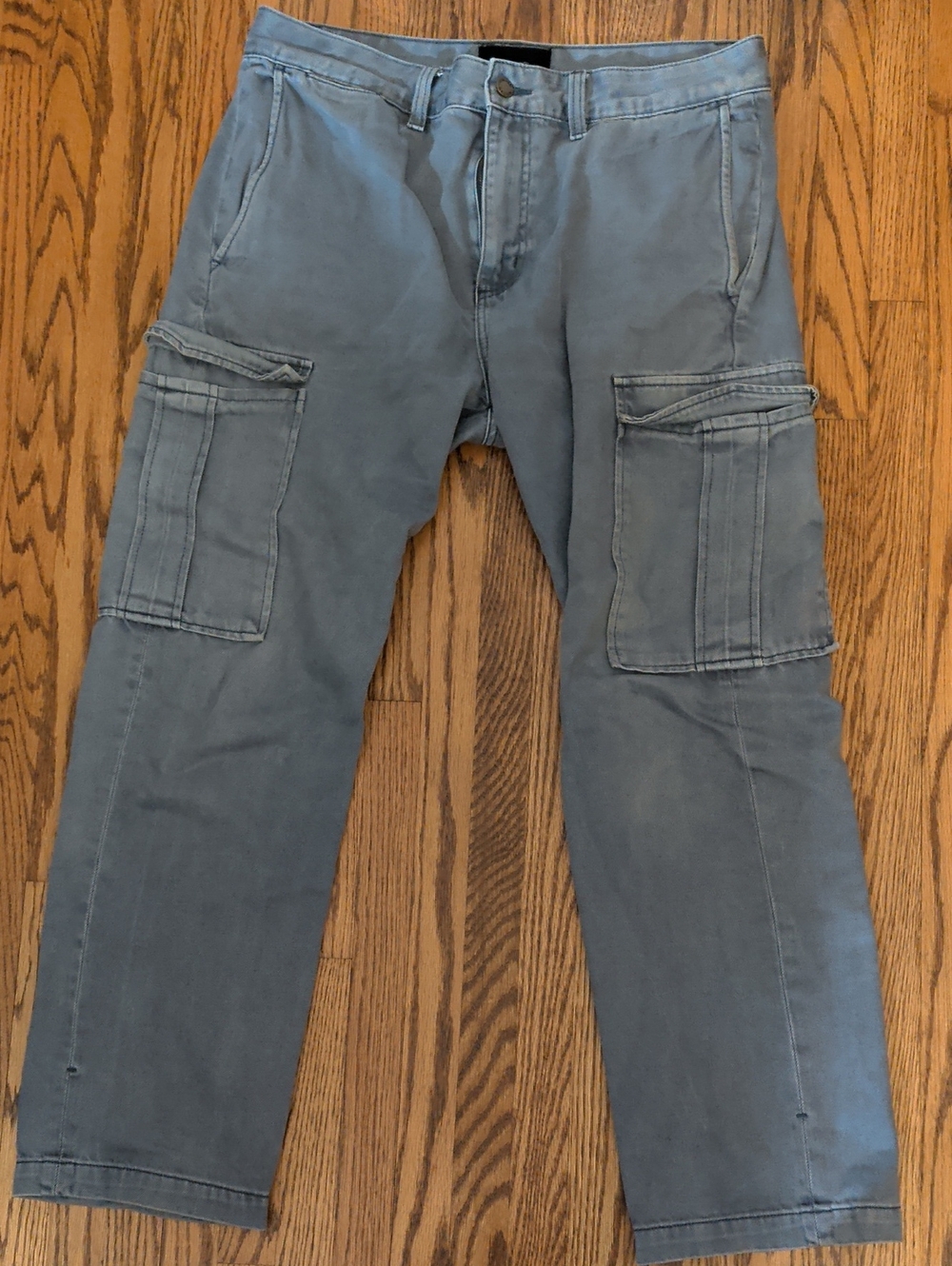 ROLLA'S Slate Blue Cargo Pants with Utility Pockets